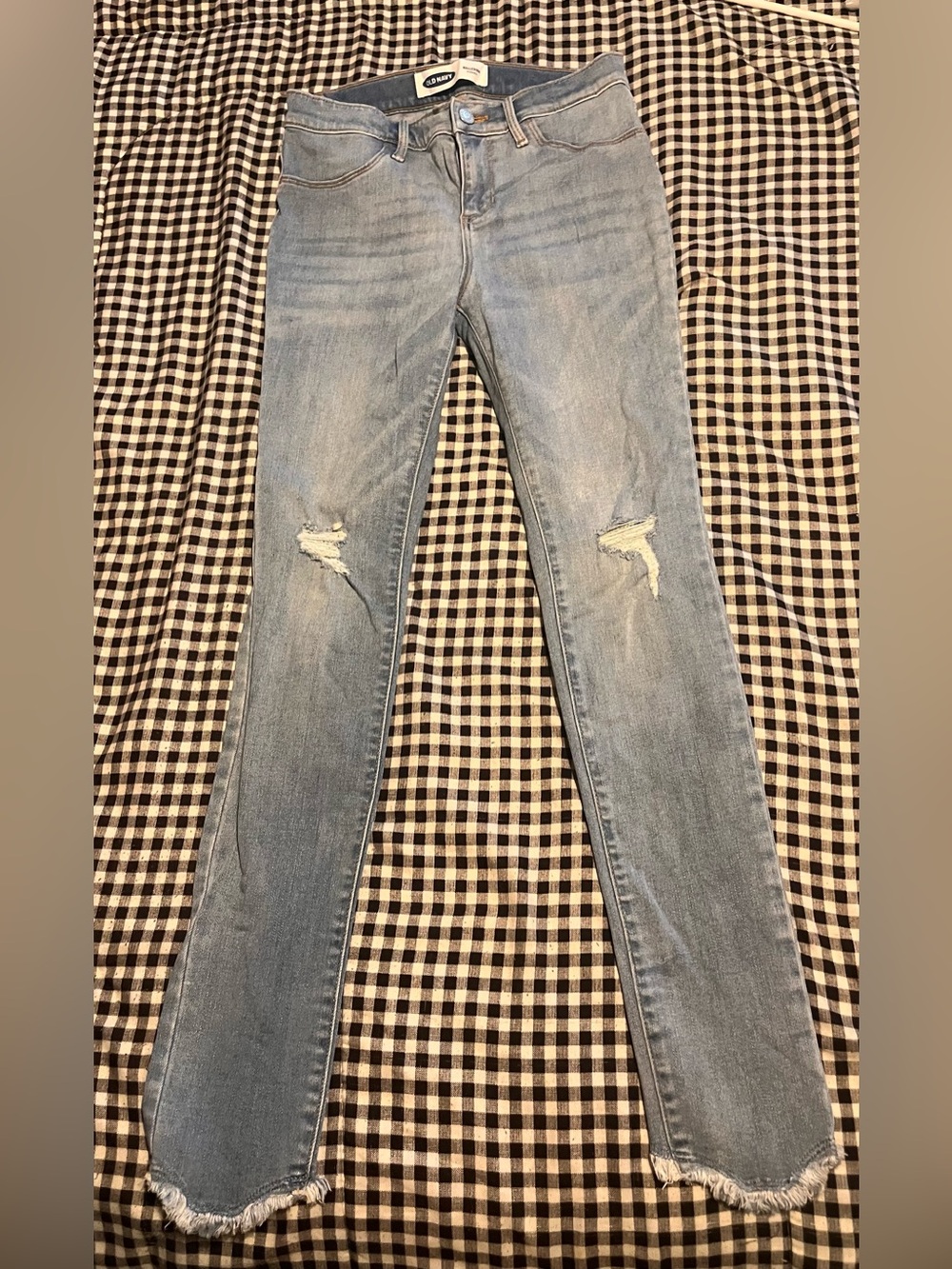 Old Navy Light Blue Distressed Leggings
